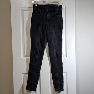 Flying Monkey Black Wash Utra High Rise Skinny Ankle Jeans Size 26